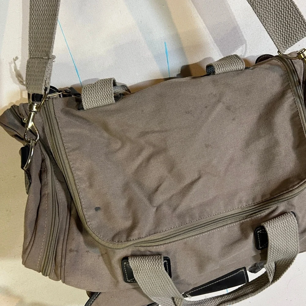Ford Messenger Bag Canvas Leather‎ Trim Approx 2005 Promotional Item USA Made